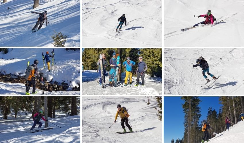 Nauka jazdy na nartach dla skiturowców